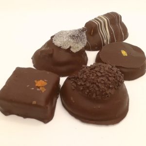 5 BOUCHEES CHOCOLAT ,HORTUS, PALET OR, PIC ST LOUP, AIGOUAL, PRALINE FEUILLETE