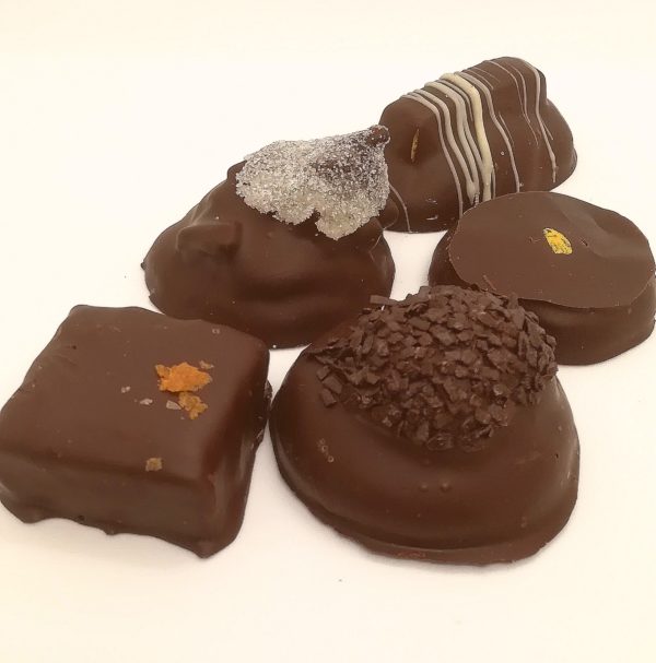 5 BOUCHEES CHOCOLAT ,HORTUS, PALET OR, PIC ST LOUP, AIGOUAL, PRALINE FEUILLETE