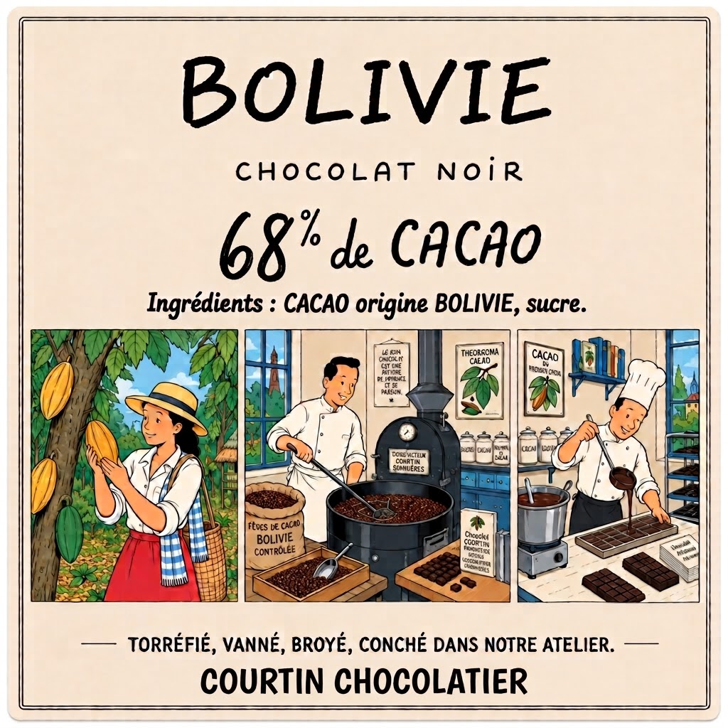 Tablette de Chocolat Bolivie 68%