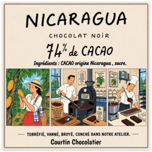 Tablette de chocolat Nicaragua 74%